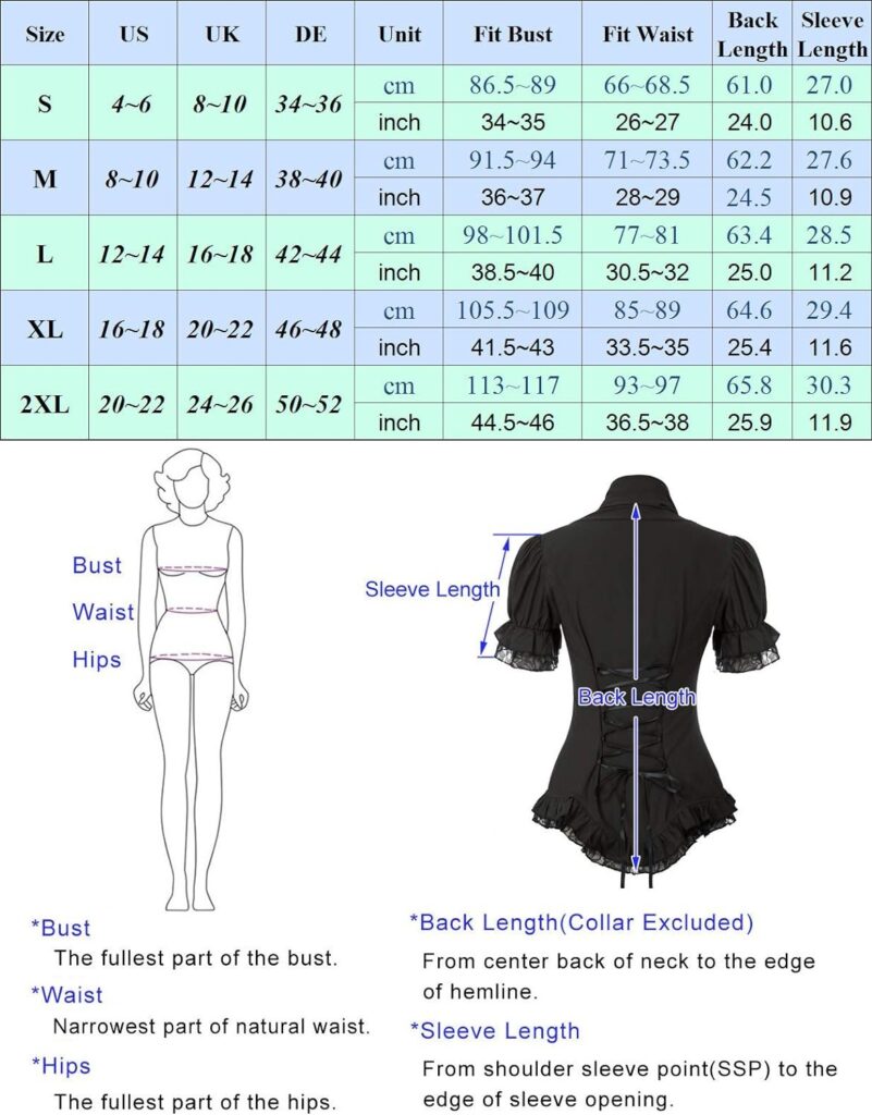 Scarlet Darkness Women's Medieval Shirt with Lace Gothic Shirt 71 Sf5 LuUL. AC SL1500 801x1024