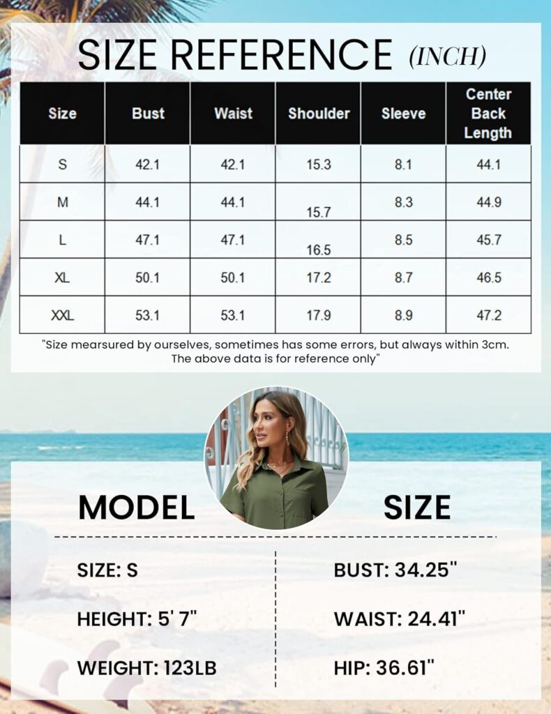 Womens Dress Summer Casual Short Sleeve Button Down Shirt Dress Beach Cover Up Dress with Pockets 71EAgKR5xKL. AC SL1500 790x1024